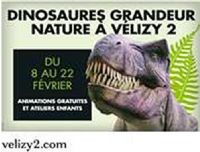 12 dinosaures grandeur nature s’emparent de Vélizy 2 pour une exposition spectaculaire.. Du 8 au 22 février 2014 à Vélizy-Villacoublay. Yvelines. 